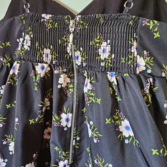 NWT FREE PEOPLE FLORAL IN A BUBBLE MINI DRESS OB1725278 SIZE L / 12 - Picture 7 of 16